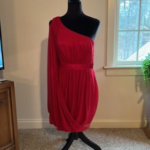 Ruby red Chiffon dress size 6